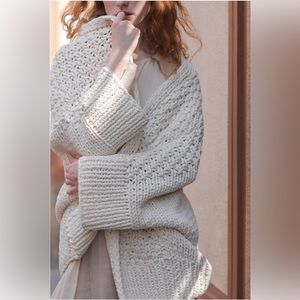 NWOT | Handmade | Tape Yarn Cardigan | Independent Designer | OS
